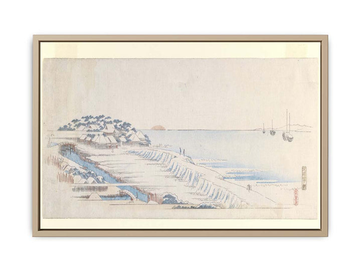 Snow Dawn at Susaki from the Letter-Sheet Set