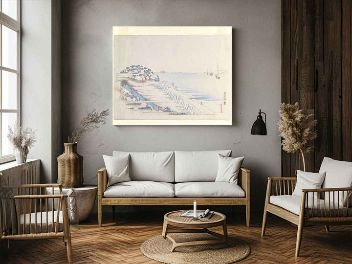 Snow Dawn at Susaki from the Letter-Sheet Set