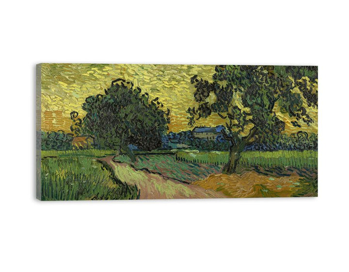 Landscape At Twilight By Van Gogh