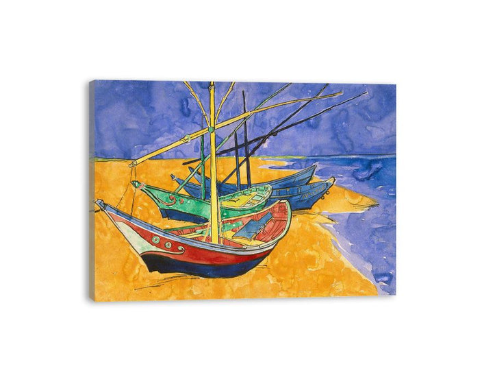 Fishing Boats By Van Gogh