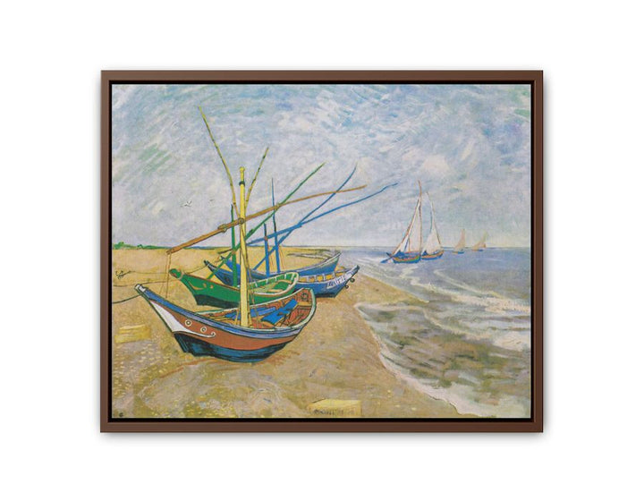 Fishing Boats At Sainte-Marie By Van Gogh