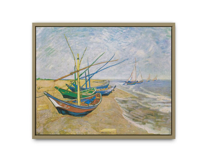 Fishing Boats At Sainte-Marie By Van Gogh