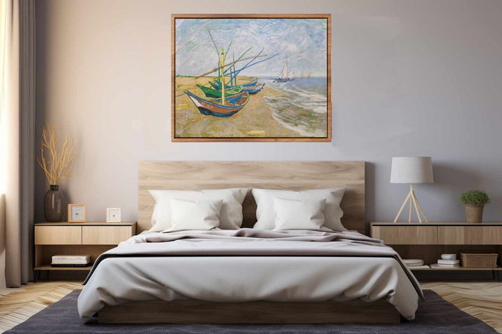 Fishing Boats At Sainte-Marie By Van Gogh