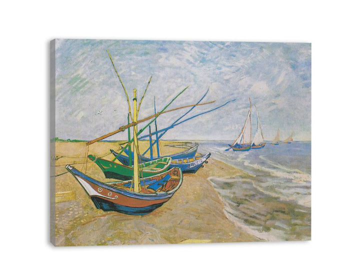 Fishing Boats At Sainte-Marie By Van Gogh