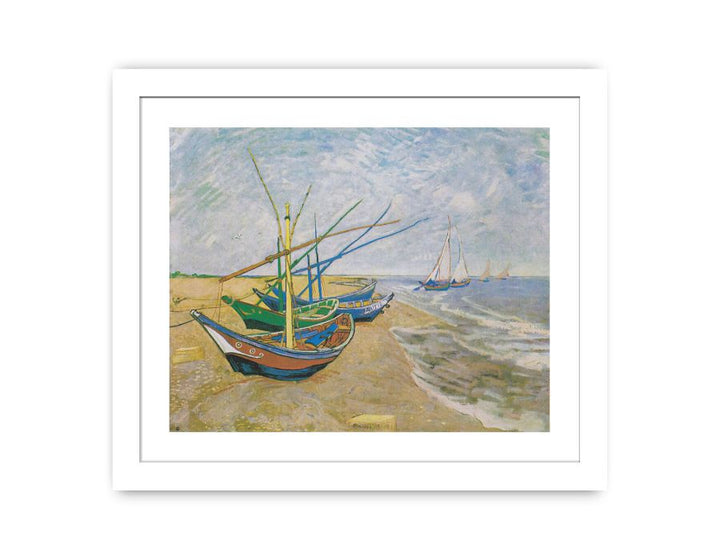 Fishing Boats At Sainte-Marie By Van Gogh