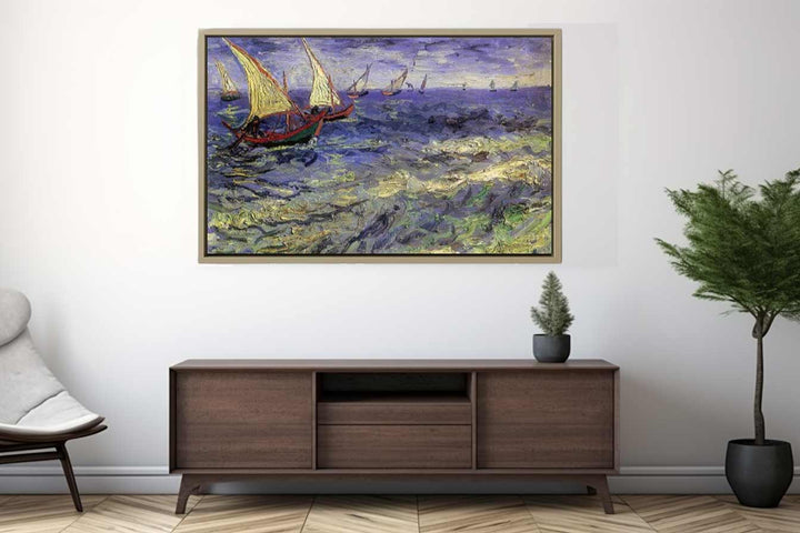 Boats Painting by Van Gogh