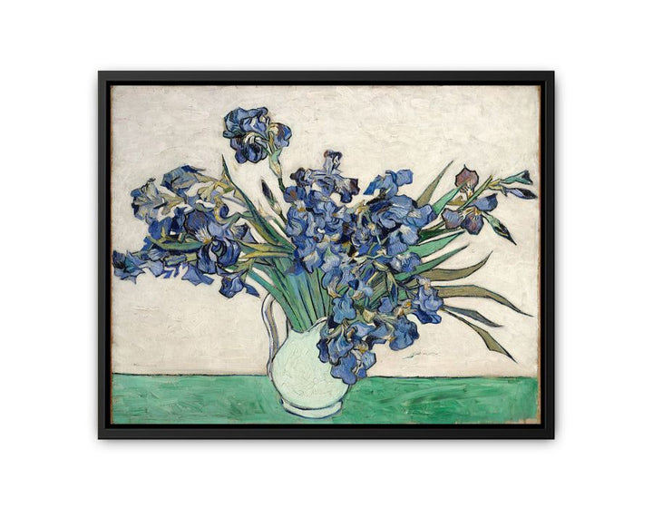 Irises In Vase Painting By Van Gogh