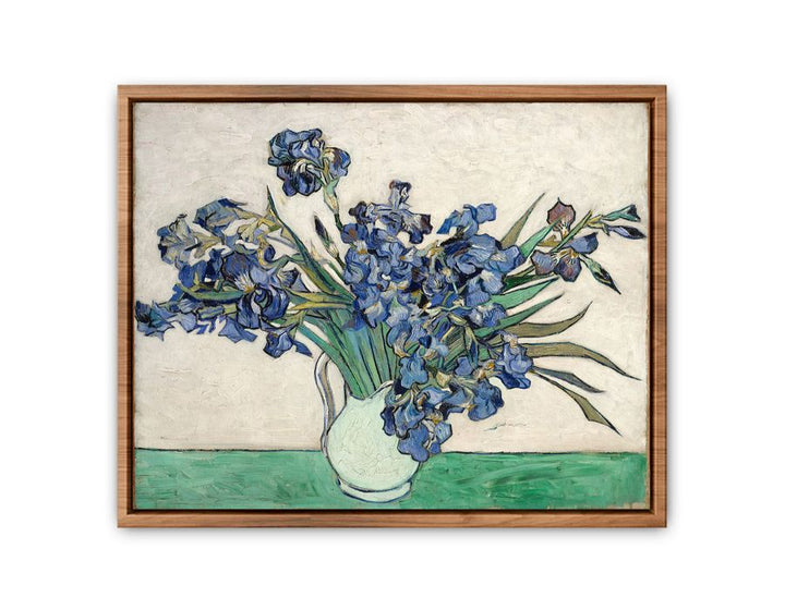 Irises In Vase Painting By Van Gogh