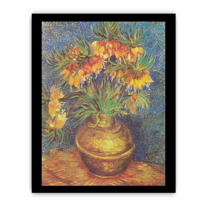 Flowers In Copper Vase By Van Gogh