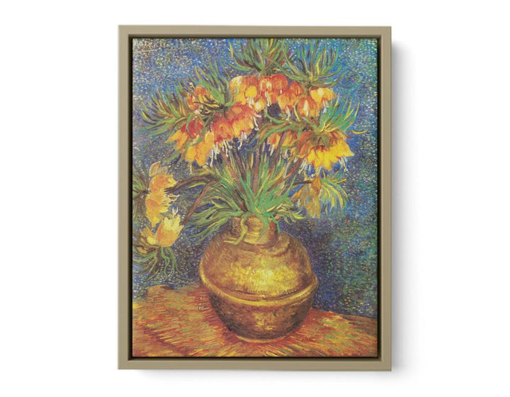 Flowers In Copper Vase By Van Gogh