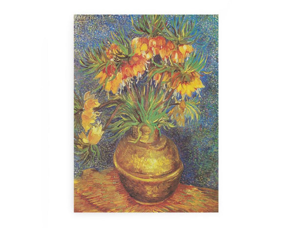 Flowers In Copper Vase By Van Gogh