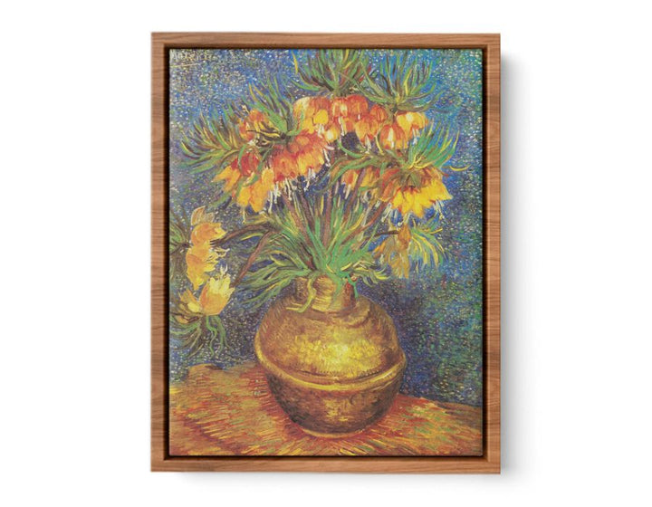 Flowers In Copper Vase By Van Gogh