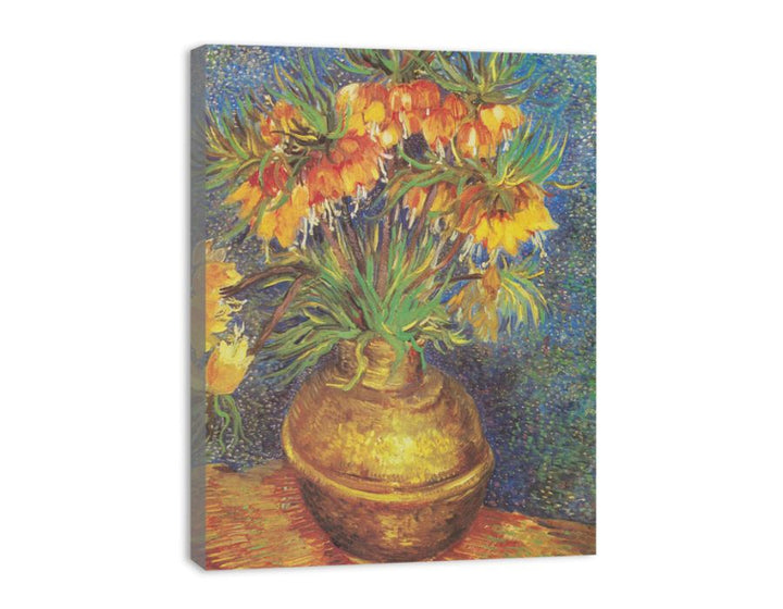Flowers In Copper Vase By Van Gogh