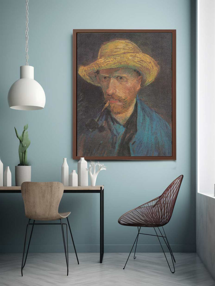 Self Portrait With Hat Painting of Van Gogh