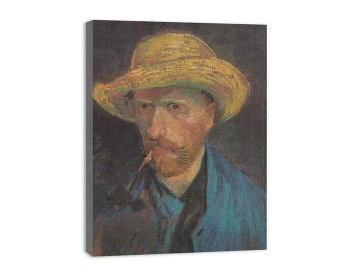 Self Portrait With Hat Painting of Van Gogh