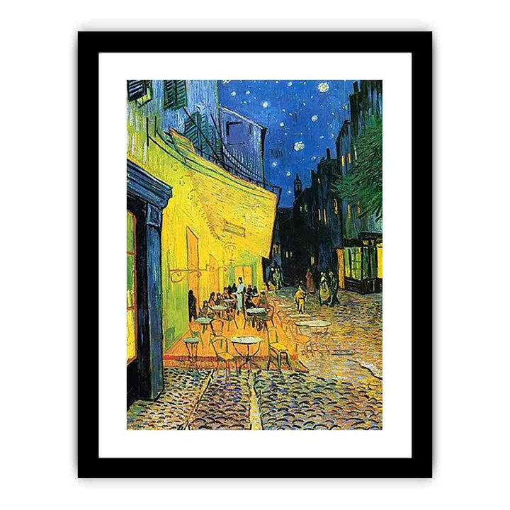 Cafe Terrace at Night Painting