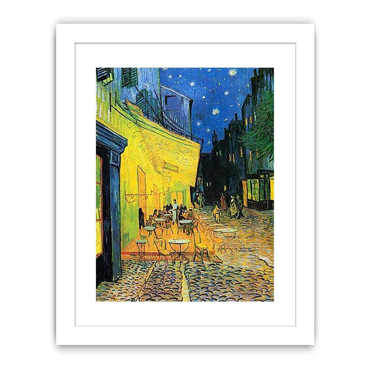 Cafe Terrace at Night Painting