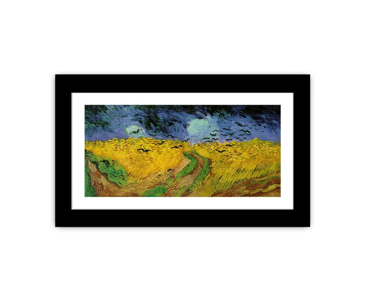 Wheatfield with crows