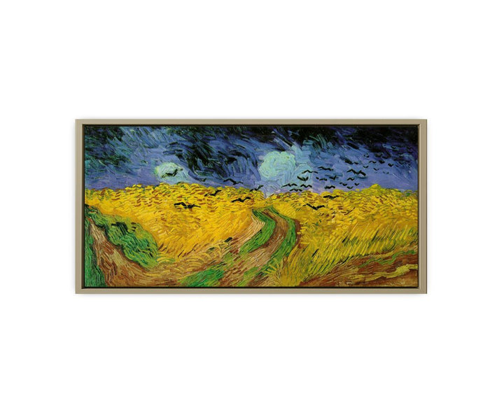 Wheatfield with crows