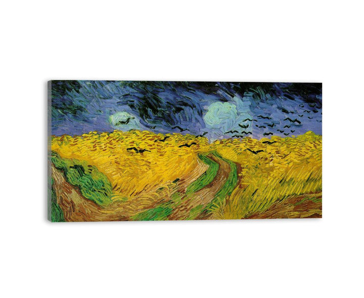 Wheatfield with crows