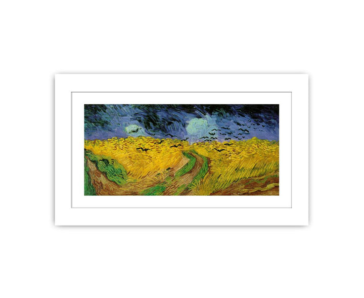 Wheatfield with crows