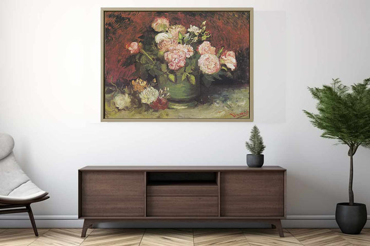 Bowl with Peonies and Roses