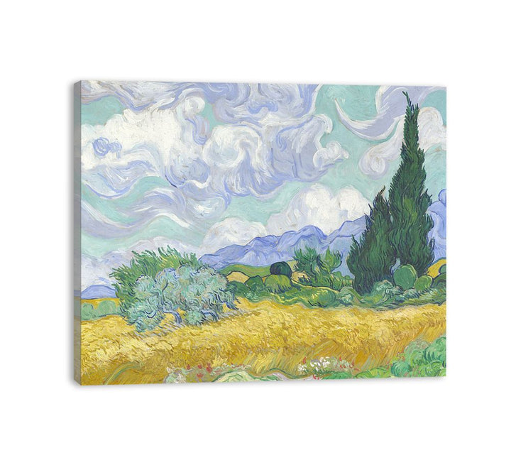 Wheat Field with Cypresses