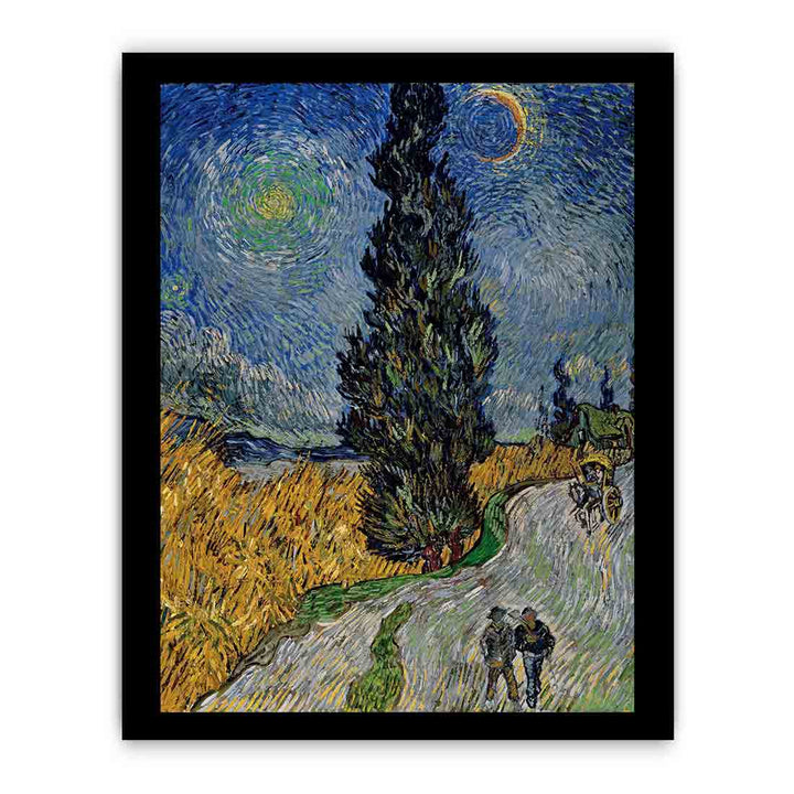 Vincent van Gogh - Road with Cypress and Star