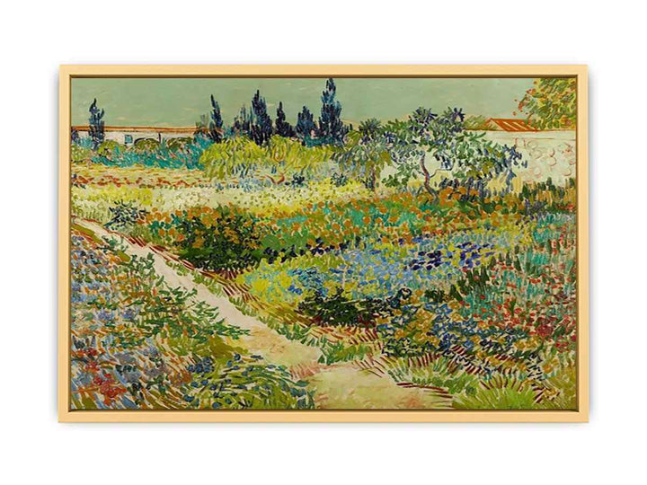 Garden At Arles By Van Gogh