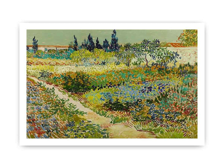 Garden At Arles By Van Gogh