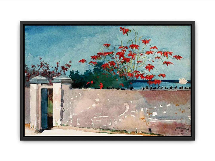 A Wall, Nassau Canvas Print