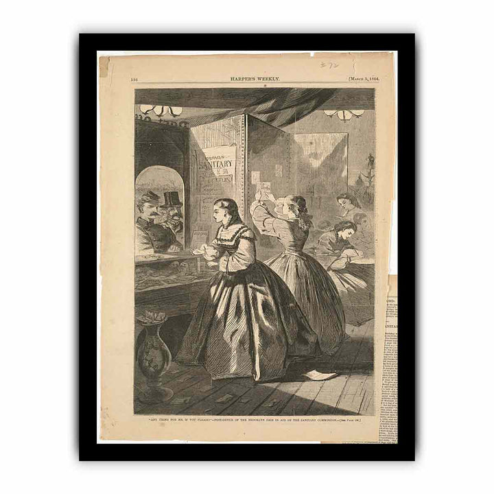 Any thing for me, if you please?" -- Post-office of the Brooklyn Fair in aid of the Sanitary Commission