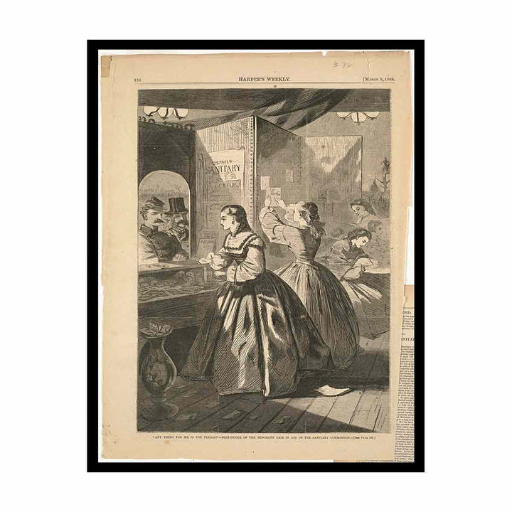 Any thing for me, if you please?" -- Post-office of the Brooklyn Fair in aid of the Sanitary Commission