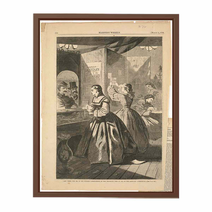 Any thing for me, if you please?" -- Post-office of the Brooklyn Fair in aid of the Sanitary Commission