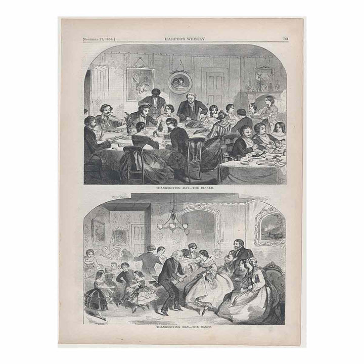 Thanksgiving Day – The Dinner (Harper's Weekly, Vol. II)
