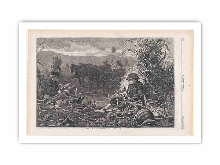 The Last Days of Harvest – Drawn by Winslow Homer