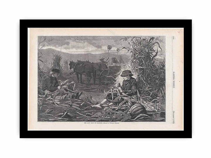 The Last Days of Harvest – Drawn by Winslow Homer