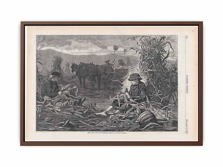 The Last Days of Harvest – Drawn by Winslow Homer