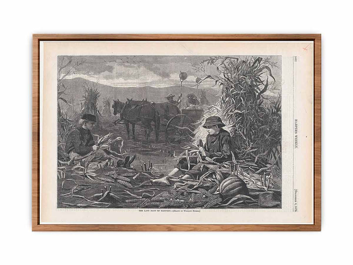 The Last Days of Harvest – Drawn by Winslow Homer
