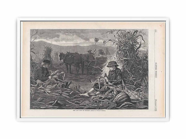 The Last Days of Harvest – Drawn by Winslow Homer