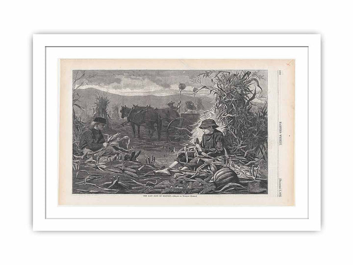 The Last Days of Harvest – Drawn by Winslow Homer