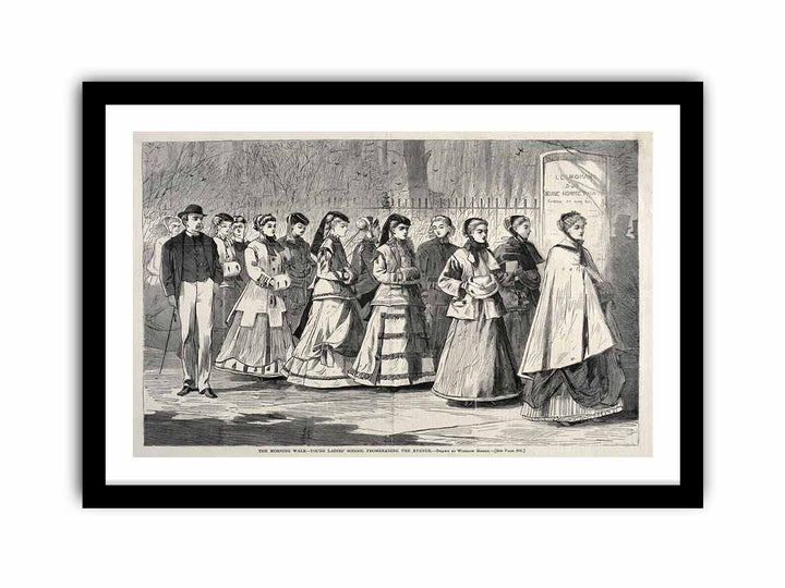 The Morning Walk - Young Ladies' School Promenading the Avenue