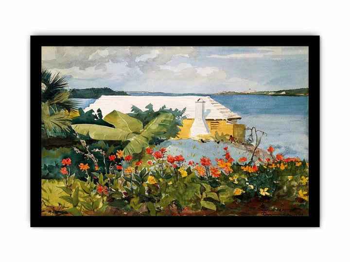 Flower Garden and Bungalow, Bermuda