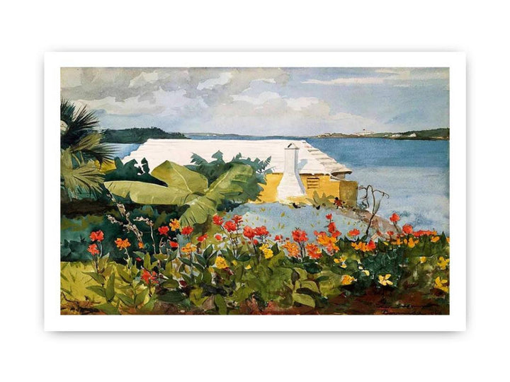 Flower Garden and Bungalow, Bermuda