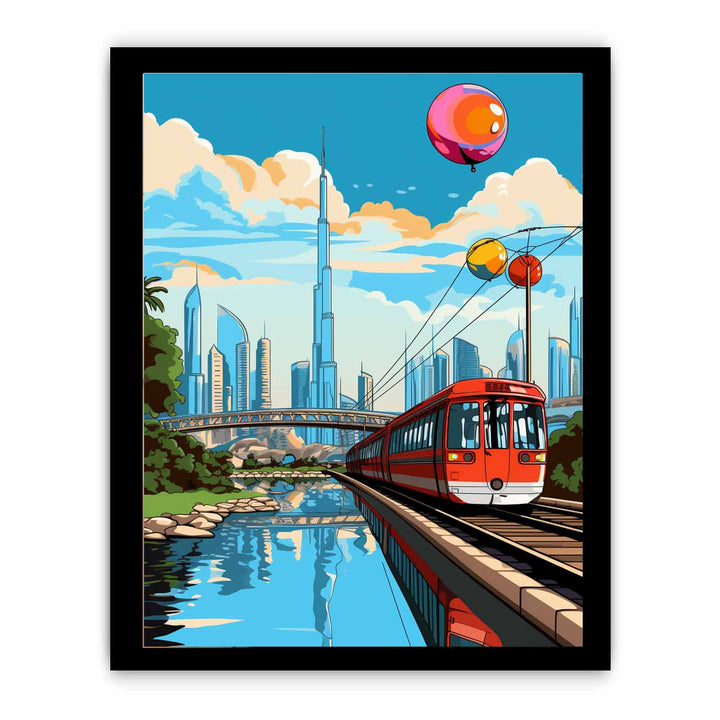 Dubai Pop Art Poster