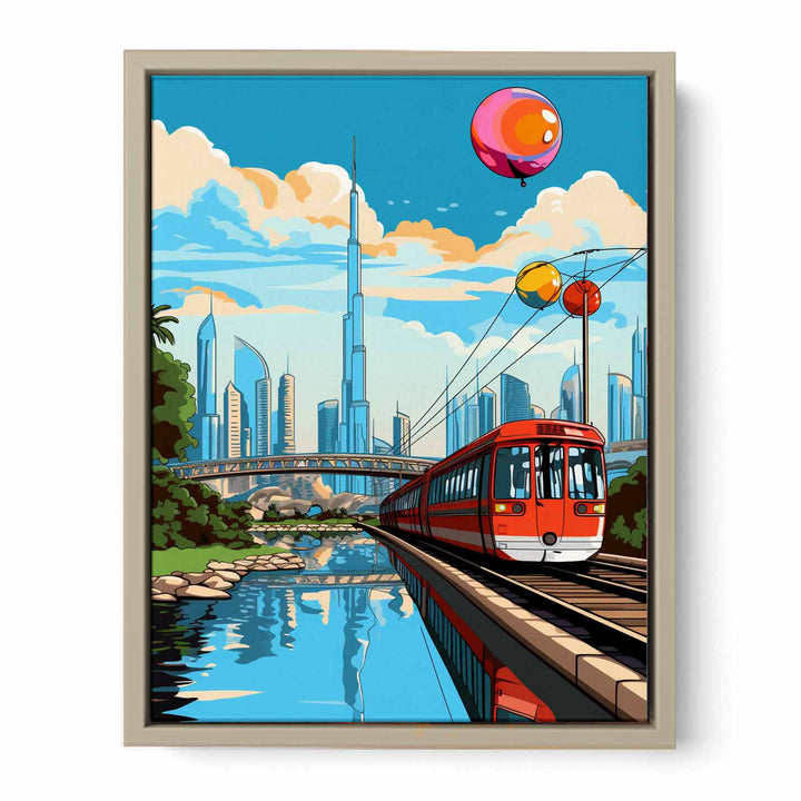 Dubai Pop Art Poster