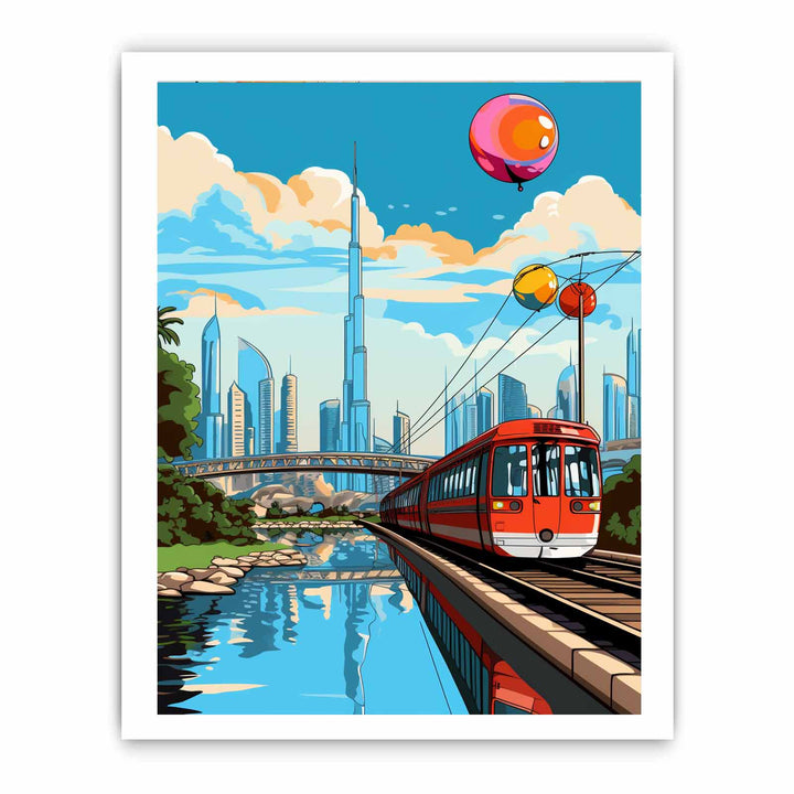 Dubai Pop Art Poster