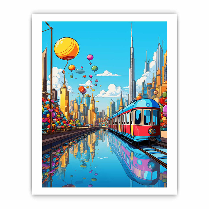 Dubai Pop Art Poster 2