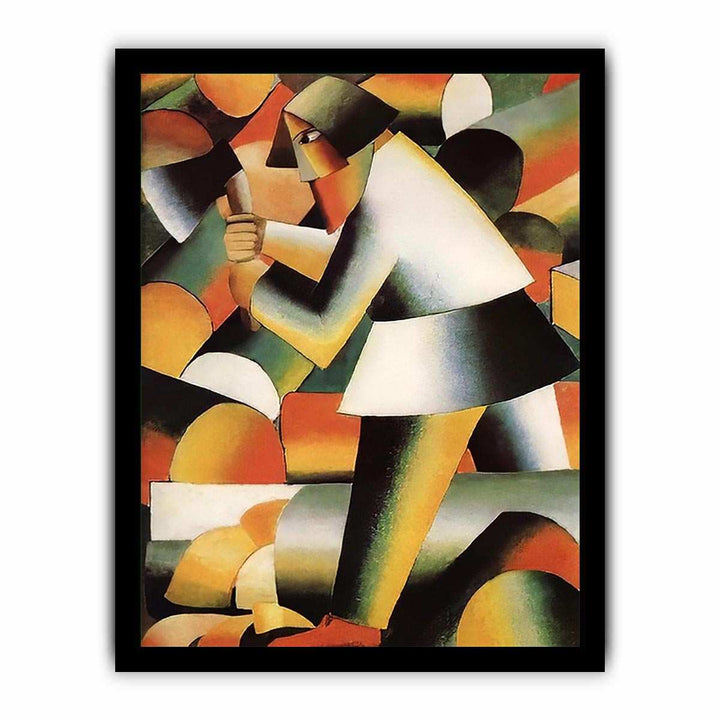 The Woodcutter by Kasimir Malevich