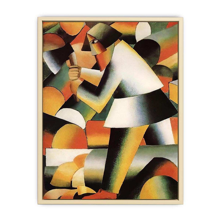 The Woodcutter by Kasimir Malevich